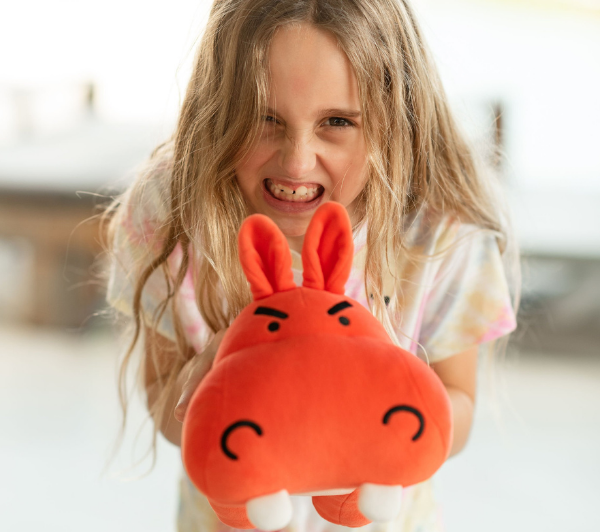 Angry Hippo Plushie: Stuffed Animal for Emotional Learning