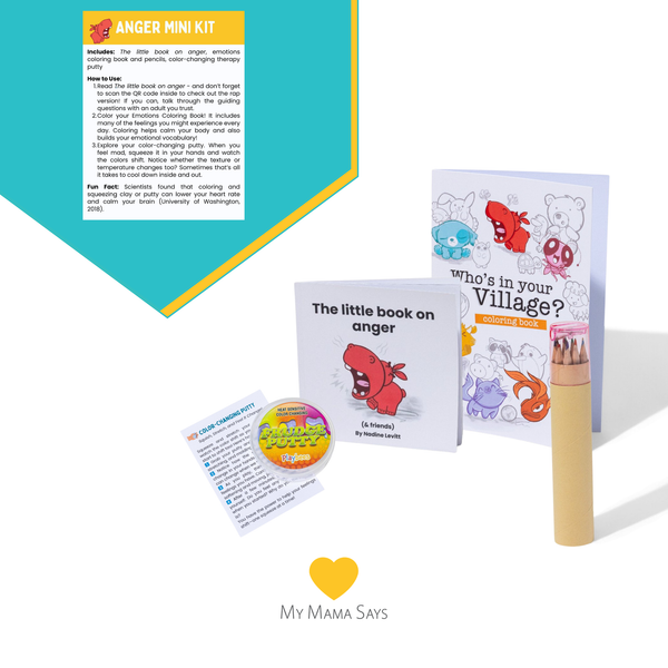 Anger emotion learning mini kit