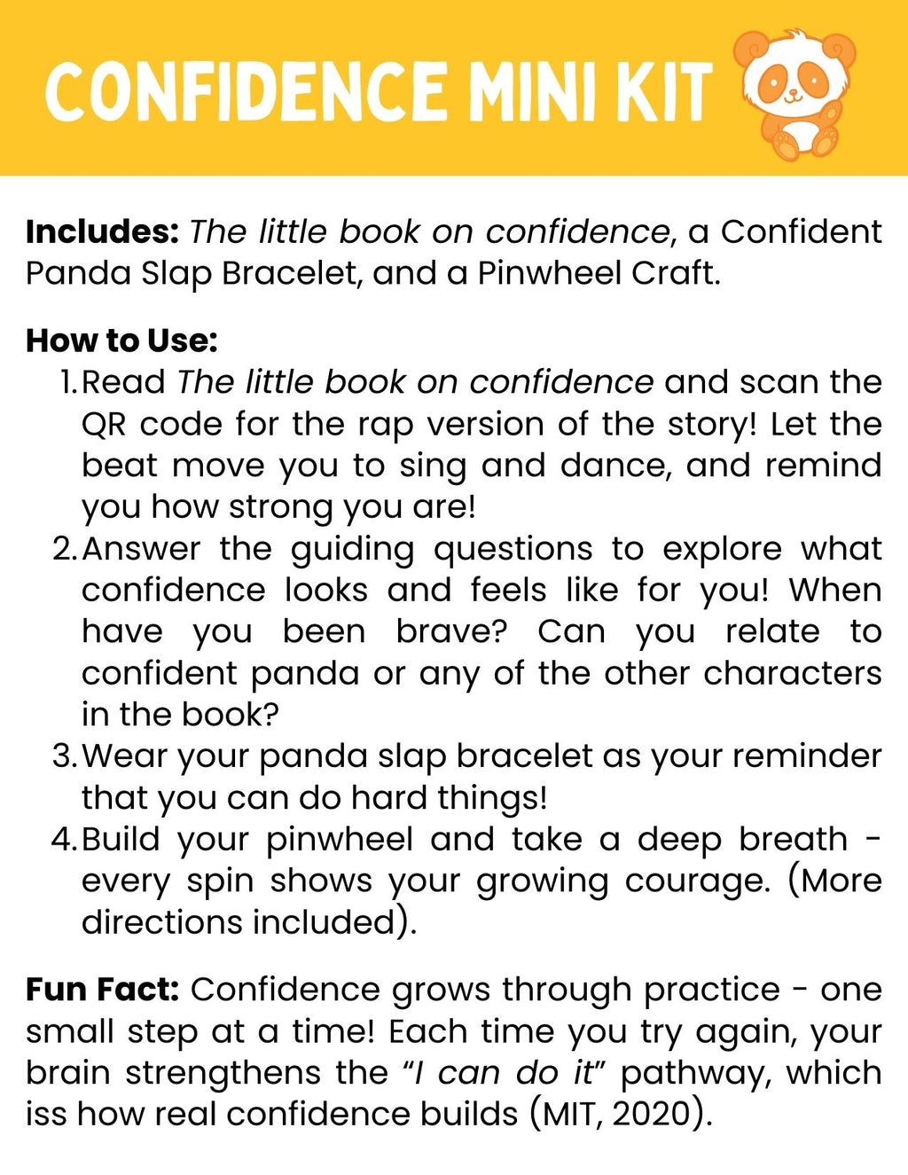 Confidence emotion learning mini kit