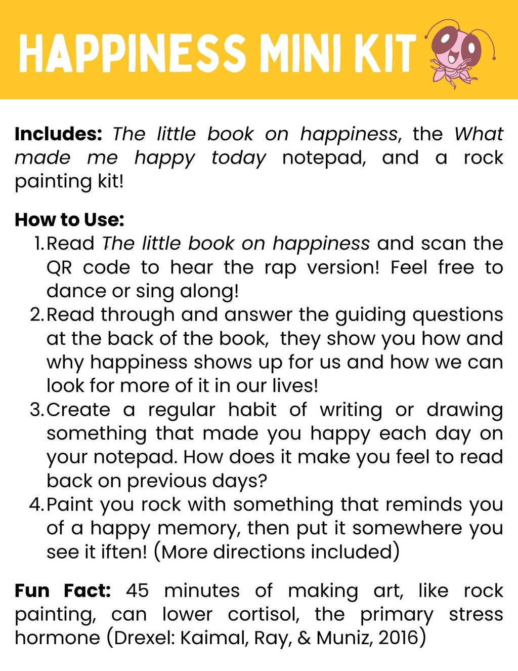Happiness emotion learning mini kit