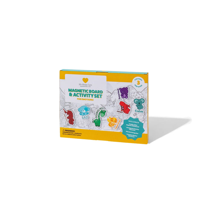 Emotions magnet board, part of the My Mama Says Fear emotion learning kit