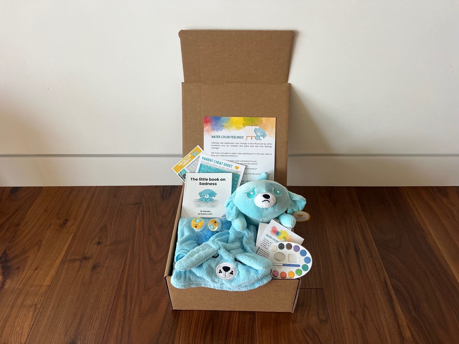 The My Mama Says sadness box on the floor